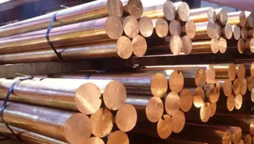 JIS C1100 Copper Round Bar ASTM T2 T3 TP1 TP2 Hairline Brush For Aerospace Ships