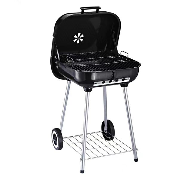 Multi Color Charcoal Grills Outdoor Portable Foldable BBQ Grill with Lid Charcoal BBQ
