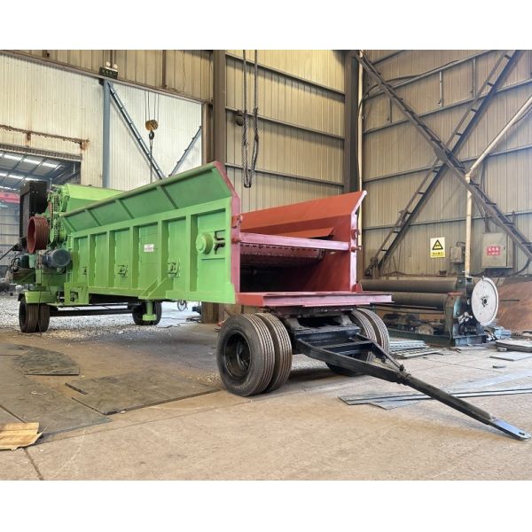 Large Wood Crusher Drum Wood Chipper, Mobile Diesel Wood Chipper Machine