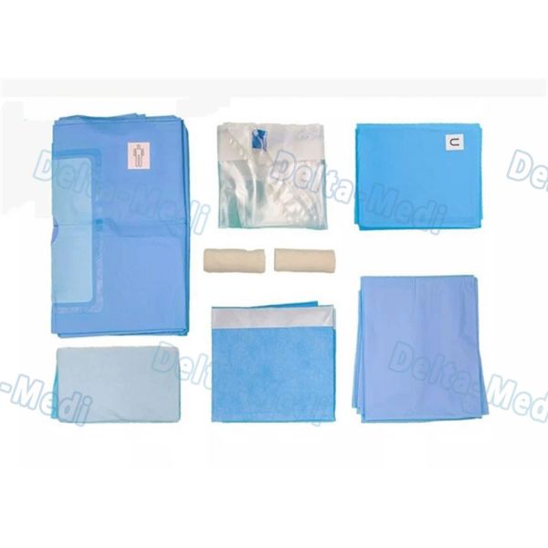 Soft Lower Limbs Surgical Packs , Sterile Surgical Extremity Packs With Liquid Collection And Bandage