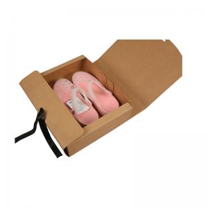 Quality Cheap kids slipper packaging box with ribbon children