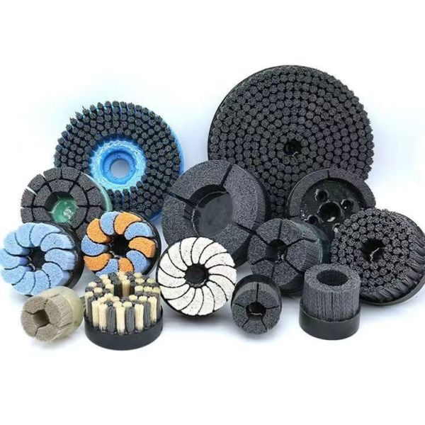 Abrasive Plate Flap Brush Silicon Carbide Nylon Brush For Angle Grinder Deburring