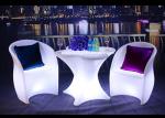 PE Swimming Pool Outdoor Furniture With LED Lighting Customized Colors