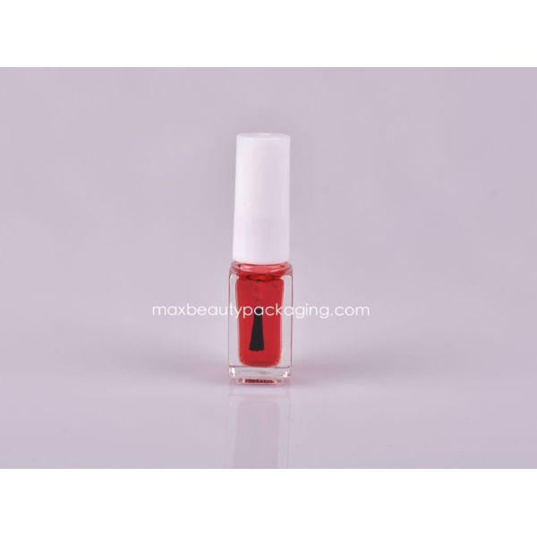 nail polish cap nail polish flat brush small nail art bottle 5ml nail polish bottle plastic cosmetic packaging