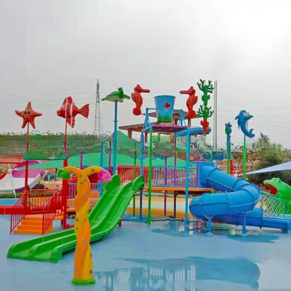 Hot Sale Fiberglass Water House Slide for Swimming Pool Park