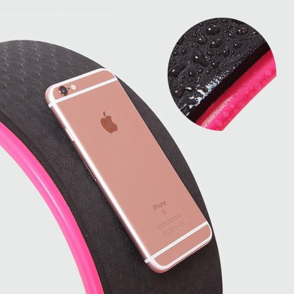 TPE Yoga Roller Wheel Fitness Pilates Circle Waist Shape Gym Workout Back Training Tool