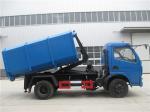 Dongfeng 5cbm / 4ton Waste Removal Trucks With Hydraulic Pull Arm Garbage