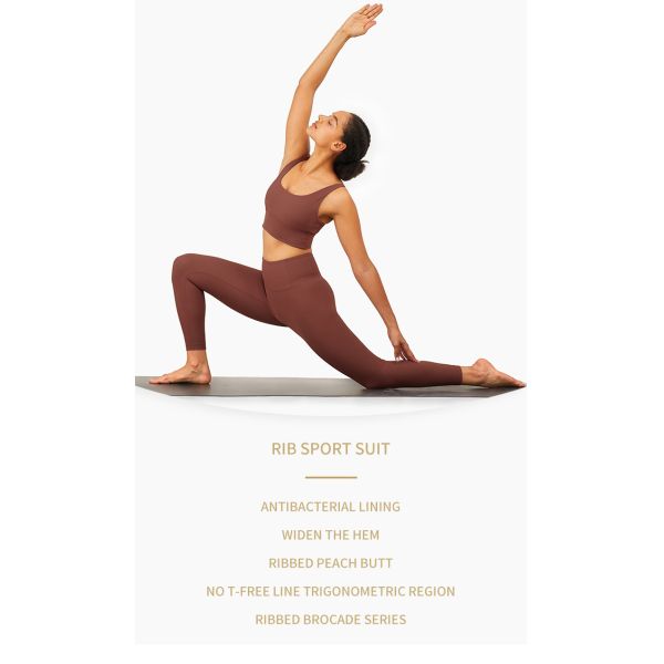 Women Ribbed Yoga Gym Activewear Sets Gym 2 Piece Set RGS