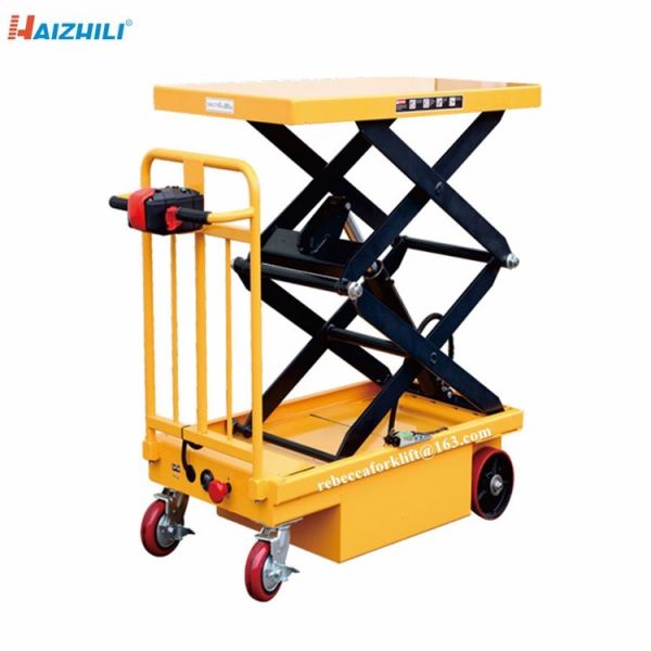 400kg 950mm Electric Lift Table , Battery Powered Electric Scissor Lift Cart