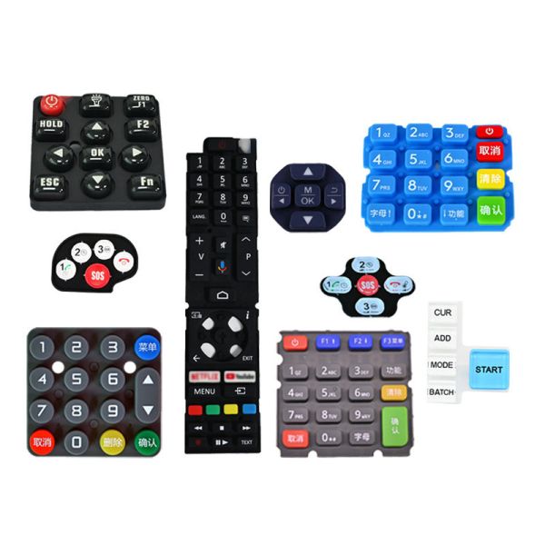 Cheap Customized Mold Silicone Rubber Button Electronic Power Supply OEM Button for sale