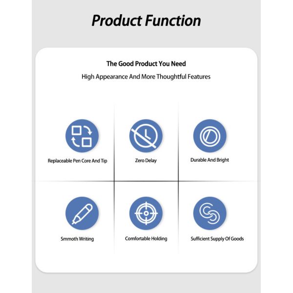 Metal Soft Touch Feeling Ballpoint Pen 1.0mm Multi Color Touch Screen Ball Pen