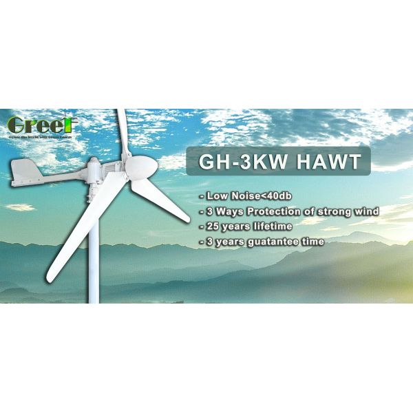 Low Noise Hybrid Solar Wind Generator Wind Speed 3KW For Home
