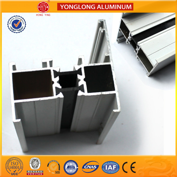 6063 6061 6060 Aluminum Alloy Profile / Sliding Glass Window Frame Parts