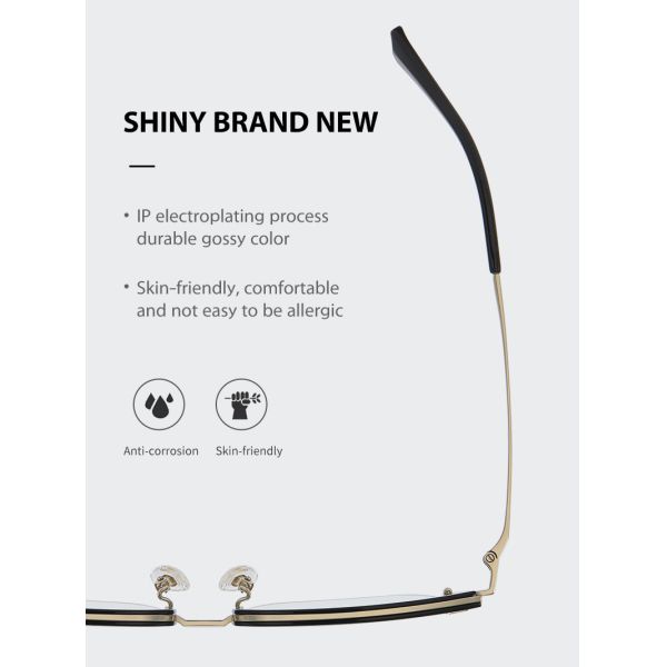 OEM Titanium Frame Combination Glasses Unisex Anti Blue Light For Reading