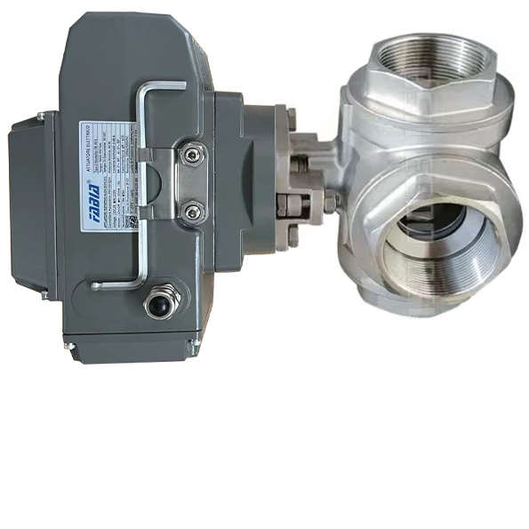 Electric High Pressure 3 Way Ball Valve