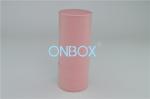 Makeup Brush Luxury Cosmetic Box Light Pink For Travel / Rigid Cardboard Tube