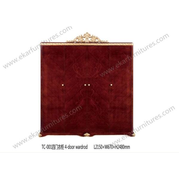 Wardrobe furniture wardrobe antique large wardrobe wood armories door wardrobe TC002