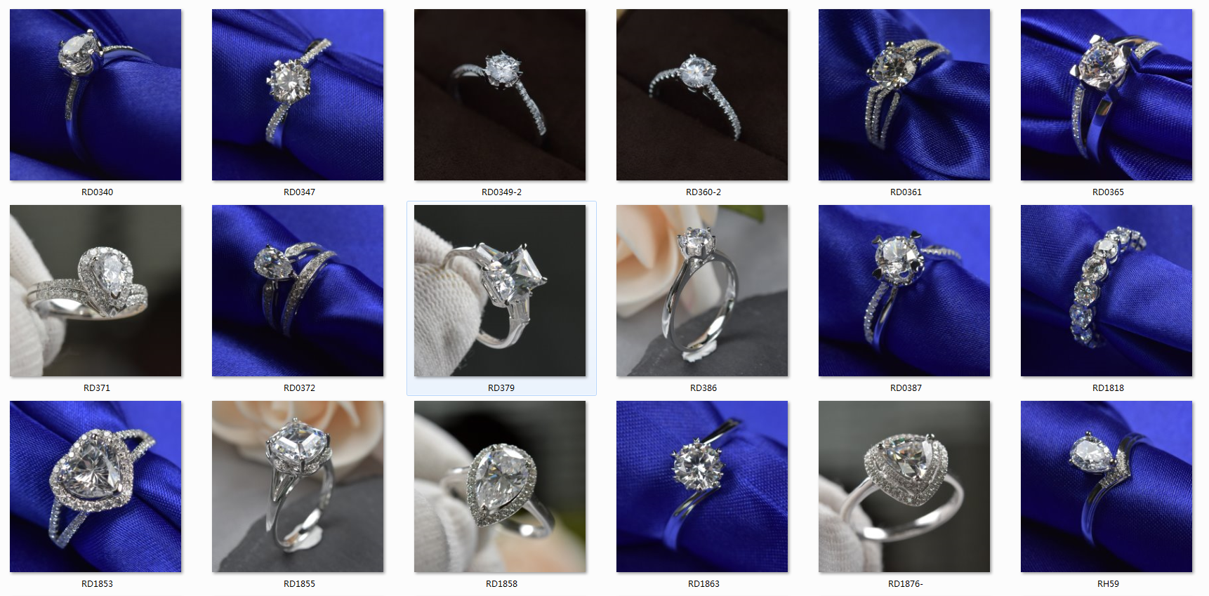 2cts Moissanite Jewelry Ring Round Shape 8mm Size OEM / ODM Acceptable