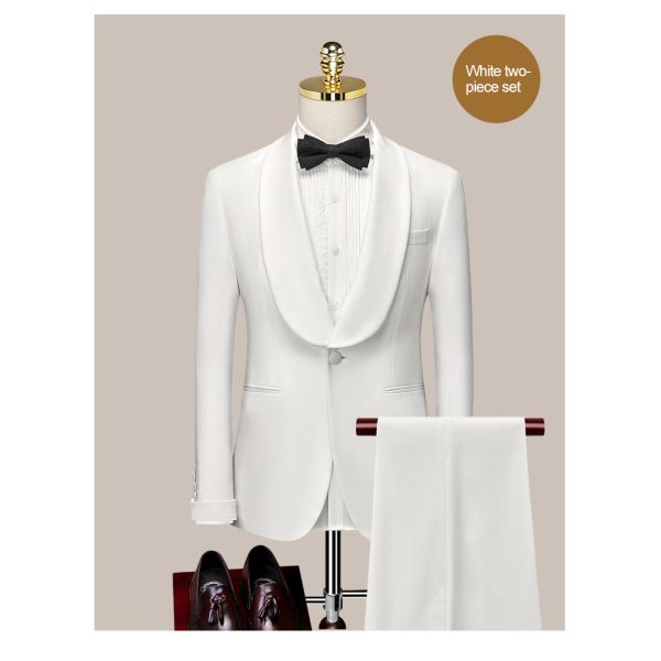 Customized Logo Printing end Groom's Suit for Men's Wedding Dress in Customizable Fabric