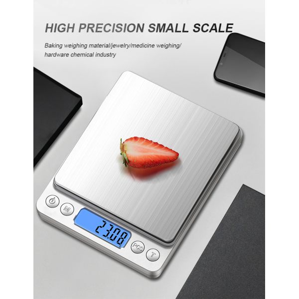 High Precision 3kg 0.1g 0.01g Digital Jewelry Scale Mini Gold Gram Coffee Scale for Lab Balances Kitchen Food Weighing