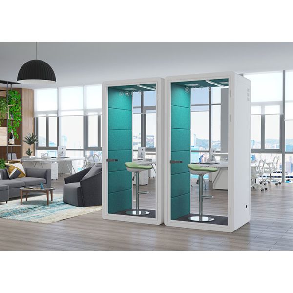 Silent Cabin Pods Small Single Phone Booth For Calling 1 Person Acoustic Pods Noise Reduction