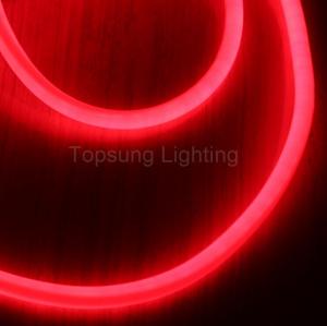 Quality 360 led round rope light 120v neon light 25mm pvc hose flex neon replacement red color wholesale