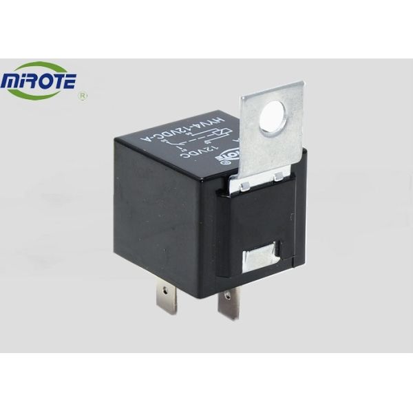4 Terminal 40 Amp 12v Car Relay Replacement With Metal Sheet , 12 Volt 4 Pin Mini Relay