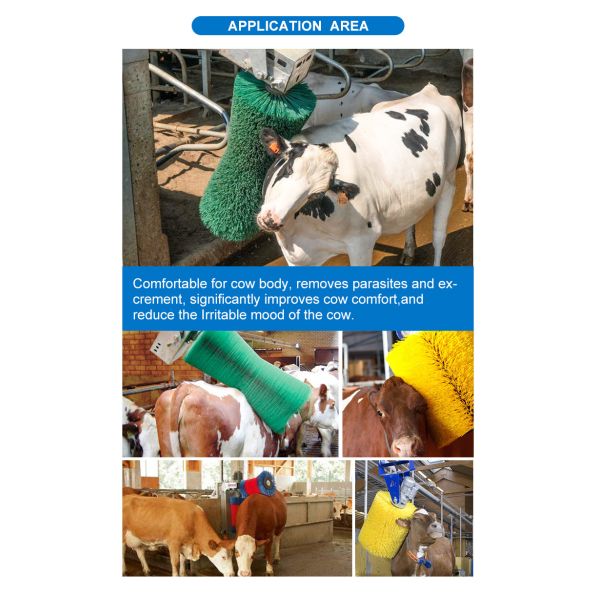 Farm Equipment Automatic Electric Nylon Brush Cattle Body Massage Brush