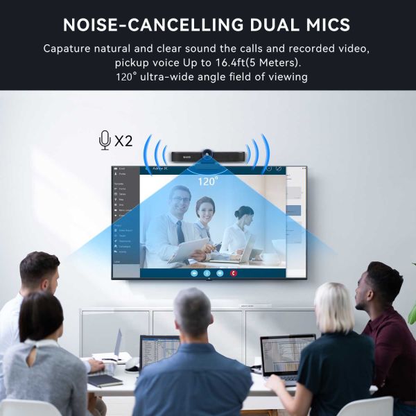 4k conference camera ePTZ all-in-one USB webcam 30fps with AI auto framing function built-in speaker conference camera