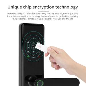 Fingerprint Touch Smart Door Lock Tuya App Control Unique Chip Encryption