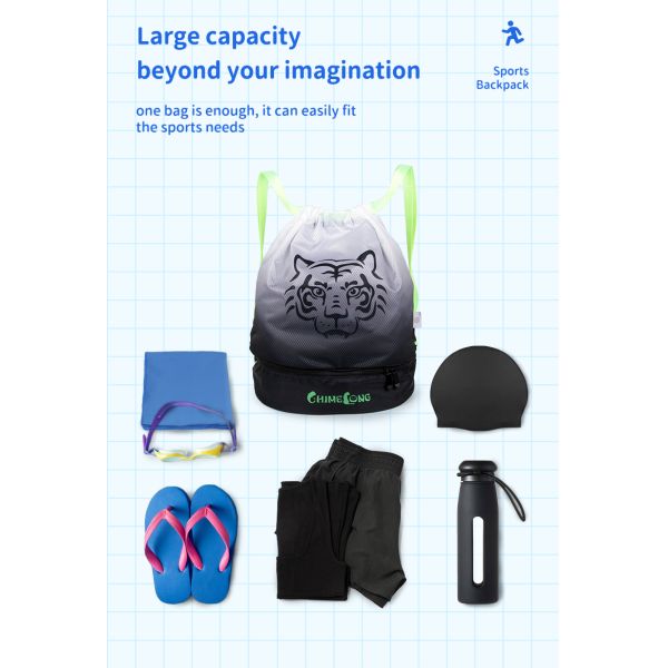 Children Teenagers Kids Sports Backpack Kids Gym Backpack Large Capacity 380g
