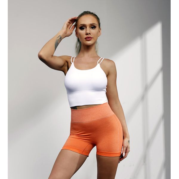 Casual Sleeveless Knitting White Ribbed Crop Top Women Slim Fit Tank Top