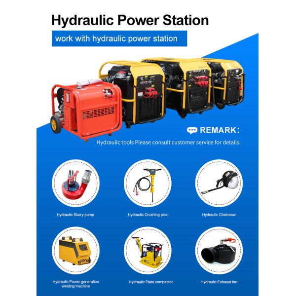 Hydraulic Earth Auger 35HP Hydraulic Power Station with 17.2 L Hydraulic Tank Capacity