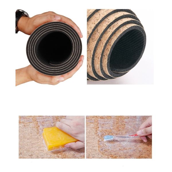Cork Yoga Mat with thermal transfer printing,eco-friendly, Non-Slip Yoga mat, Natural wood material.