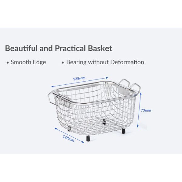 GT SONIC Heated 2L Stainless Steel Ultrasonic Jewelry Cleaner